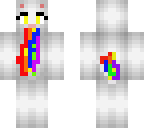 white rainbow cat