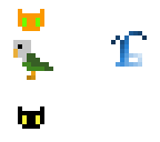 16 kitty-birds