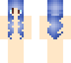 blue haired girl base
