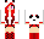 chica panda rojo sangre