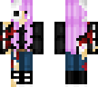 half skeleton girl