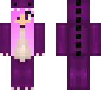 purple dino girl