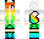rainbow wolf girl