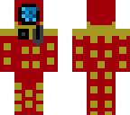 red dalek with a hoodie 