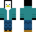 retro penguin