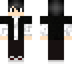 black with white long sleeve boy