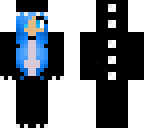 blue aaron dino girl with blue hair