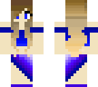 blue beach girl