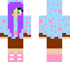 blue cupcake girl