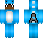 blue dinosaur costume