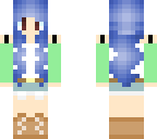 blue haired girl