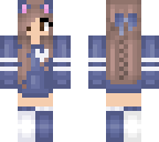 blue neko girl