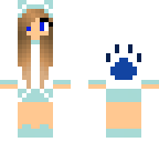blue panda girl