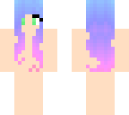 blue-pink hair base -with bangs-