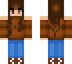 Brown Cute girl | Minecraft Skin
