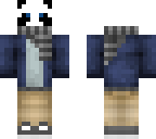 panda with scarf