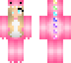 pink dino girl blonde