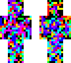 rainbow abstract splatter