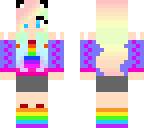 rainbow cat girl