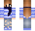 blue winter girl