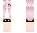 kawaii pink hair girl