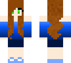 me in a blue outfit