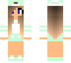 mint green girl