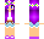 purple dyed hair girl