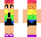 rain bow  girl