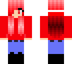 red apple girl