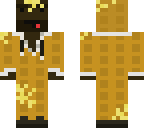 black man in a waffle suit