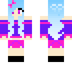 blu purpl pink girl with awesome shoes