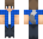 blue plaid wolf tail boy