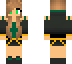 cute dark green and gold girl