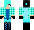 cyan plaid