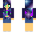galaxy girl with clothes
