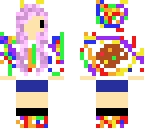 paint splatter chibi girl