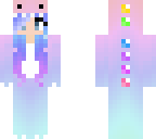 pastel girl in a dino costume