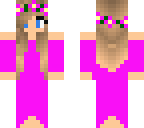 pink dress girl 