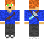 redhead with sword on back