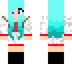 a girl with blue hair and a cute christmas sweater
