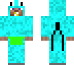 baby blue little lizard