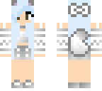 blue cat girl