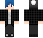 blue haired boy
