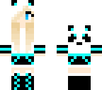 blue panda girl