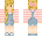 cute girl in overalls