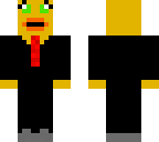 female duck in a tuxido