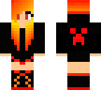 fire hair girl