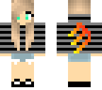 fire monster logo girl 