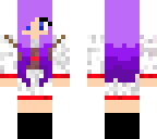 girl with purple hair and a cute christmas sweater